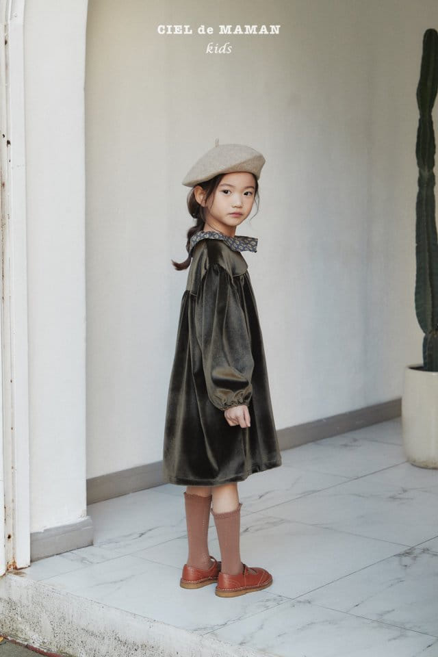 CIEL DE MAMAN - Korean Children Fashion - #Kfashion4kids - Erica Velvet One-piece