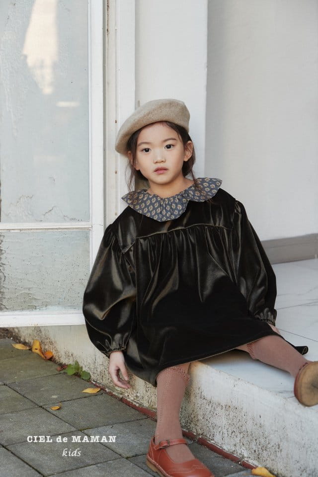 CIEL DE MAMAN - Korean Children Fashion - #Kfashion4kids - Erica Velvet One-piece - 10