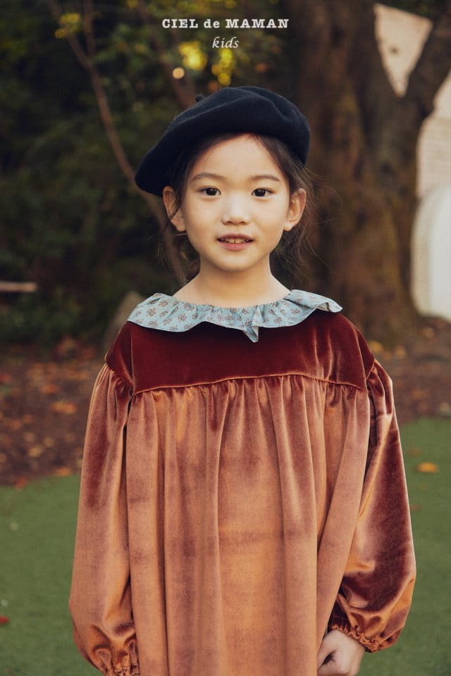 CIEL DE MAMAN - Korean Children Fashion - #Kfashion4kids - Erica Velvet One-piece - 11