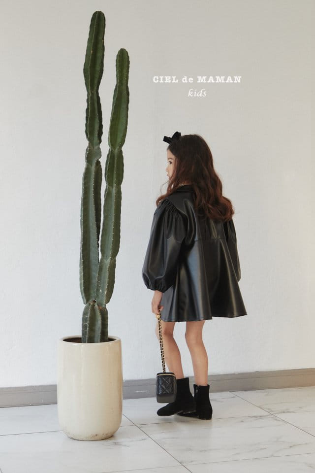CIEL DE MAMAN - Korean Children Fashion - #Kfashion4kids - Leather Mini One-piece - 10