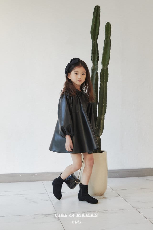 CIEL DE MAMAN - Korean Children Fashion - #Kfashion4kids - Leather Mini One-piece - 11