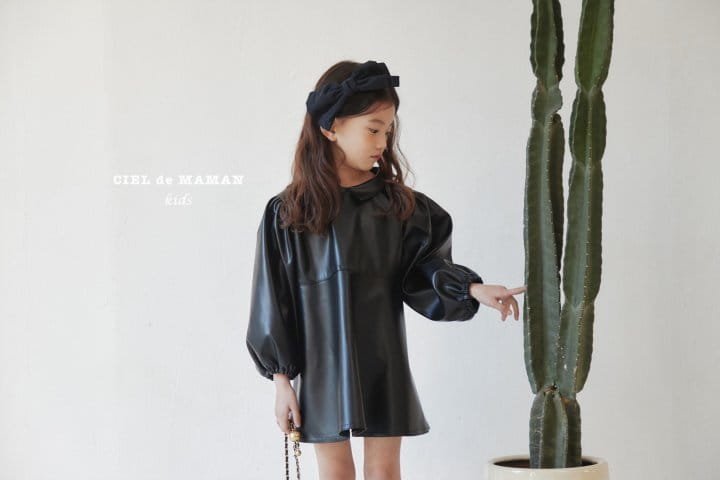 CIEL DE MAMAN - Korean Children Fashion - #Kfashion4kids - Leather Mini One-piece - 4