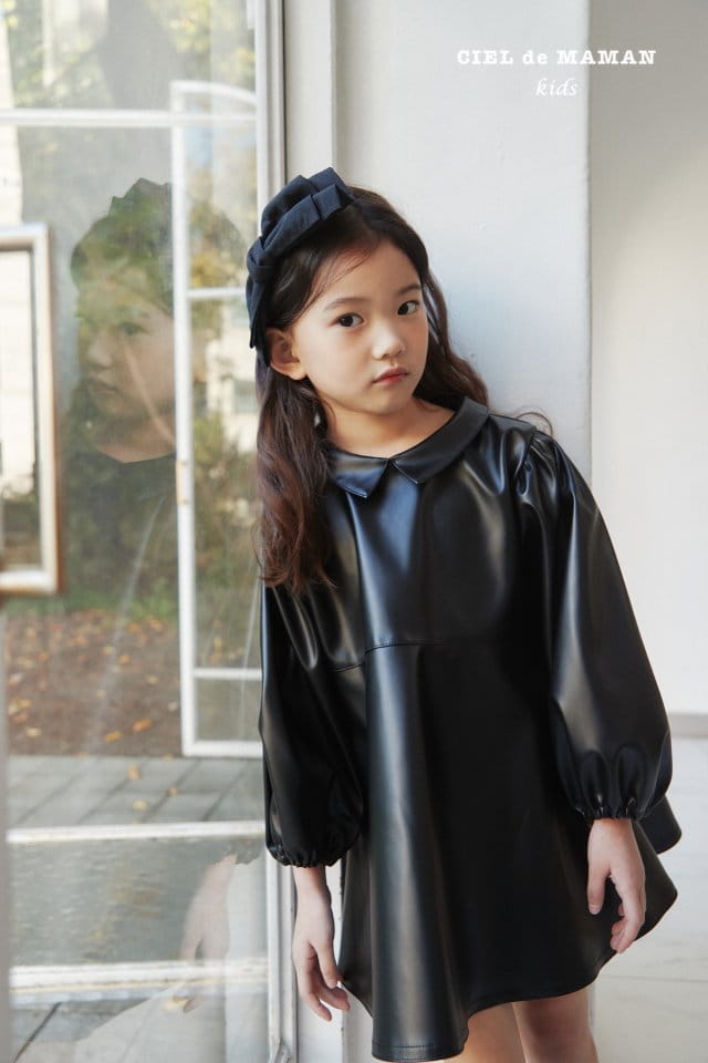 CIEL DE MAMAN - Korean Children Fashion - #Kfashion4kids - Leather Mini One-piece - 8
