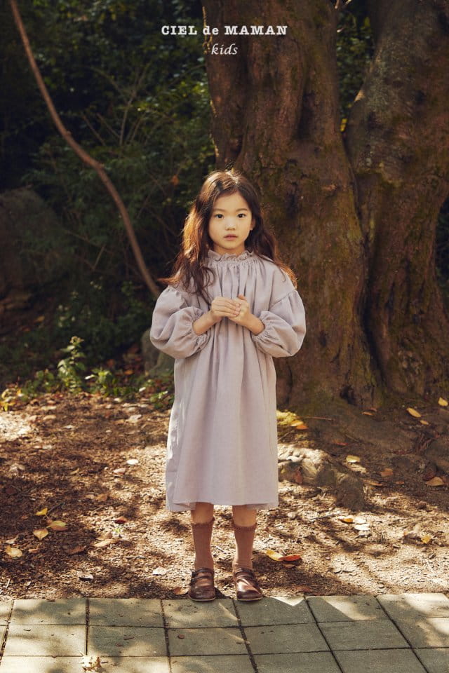 CIEL DE MAMAN - Korean Children Fashion - #Kfashion4kids - Winter Frill One-piece