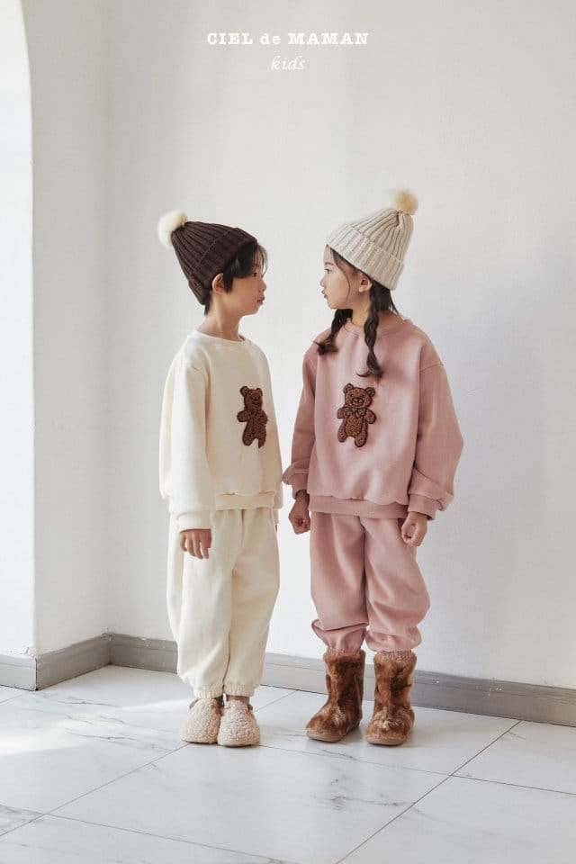 CIEL DE MAMAN - Korean Children Fashion - #Kfashion4kids - Bbogle Bear Top Bottom Set - 11