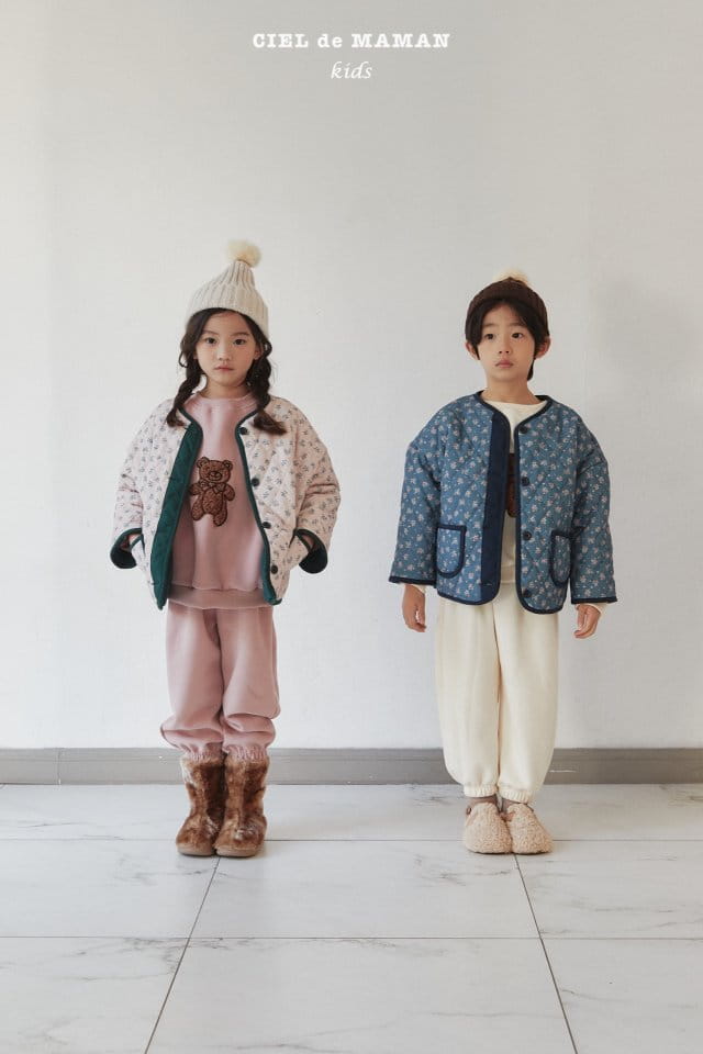CIEL DE MAMAN - Korean Children Fashion - #Kfashion4kids - Bbogle Bear Top Bottom Set - 7