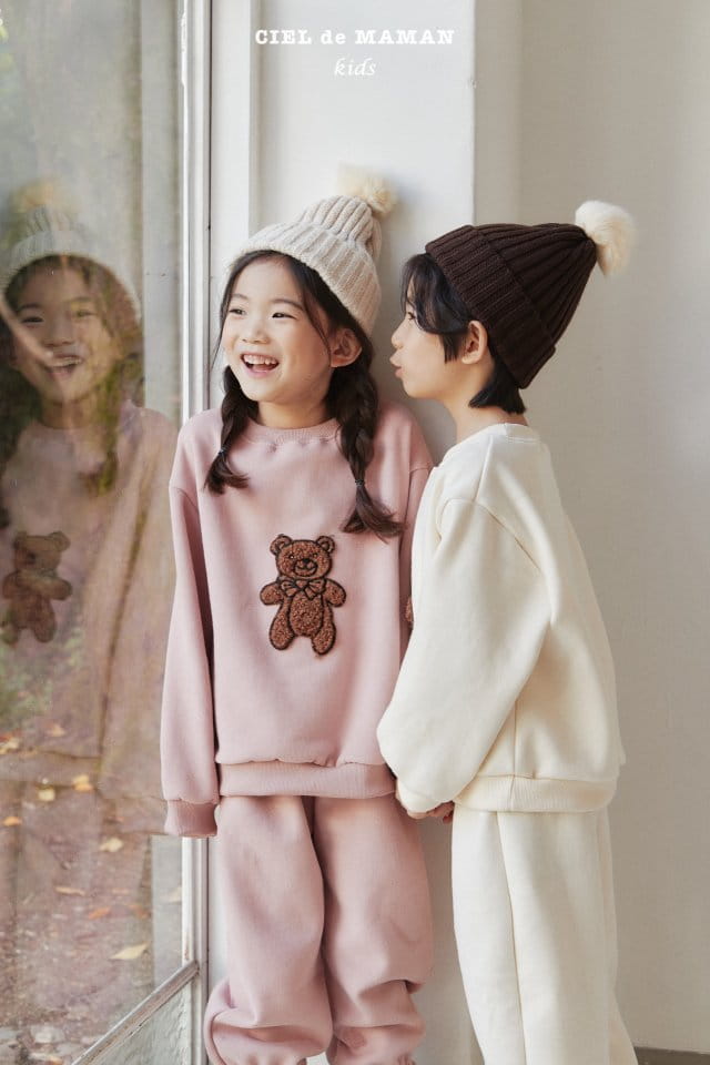 CIEL DE MAMAN - Korean Children Fashion - #Kfashion4kids - Bbogle Bear Top Bottom Set - 9