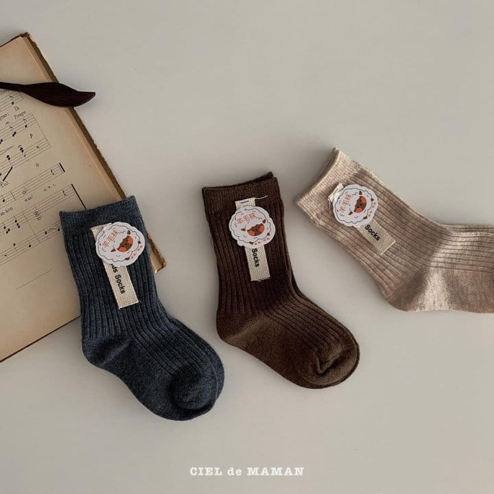 CIEL DE MAMAN - Korean Children Fashion - #Kfashion4kids - Warm Socks [set of 3] - 5