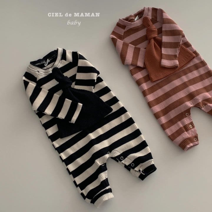 CIEL DE MAMAN - Korean Children Fashion - #Kfashion4kids - Bbabbiyoung All In One Bodysuit with Hat - 2