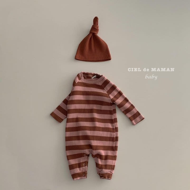 CIEL DE MAMAN - Korean Children Fashion - #Kfashion4kids - Bbabbiyoung All In One Bodysuit with Hat - 7