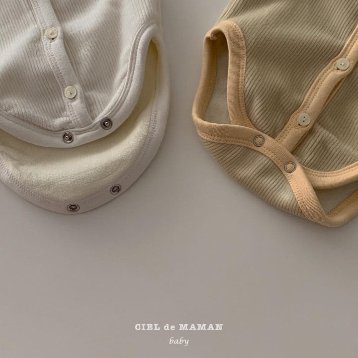 CIEL DE MAMAN - Korean Children Fashion - #Kfashion4kids - Minky Rib Bodysuit - 10