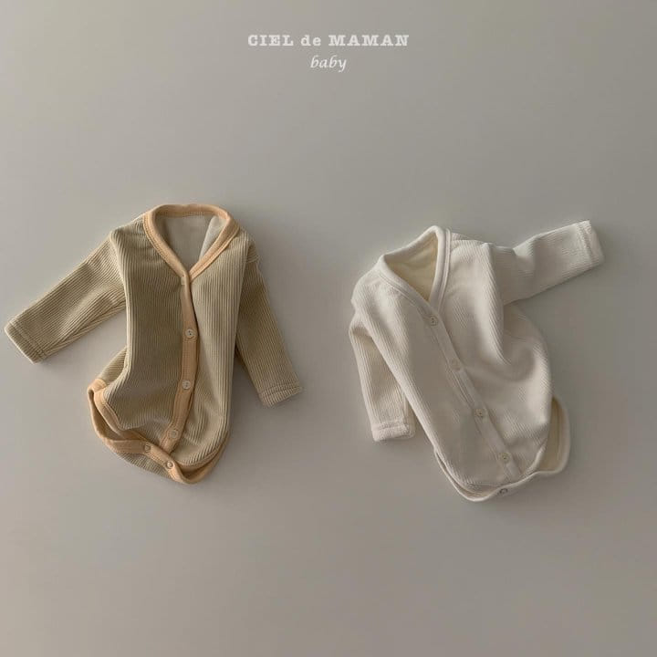 CIEL DE MAMAN - Korean Children Fashion - #Kfashion4kids - Minky Rib Bodysuit - 2