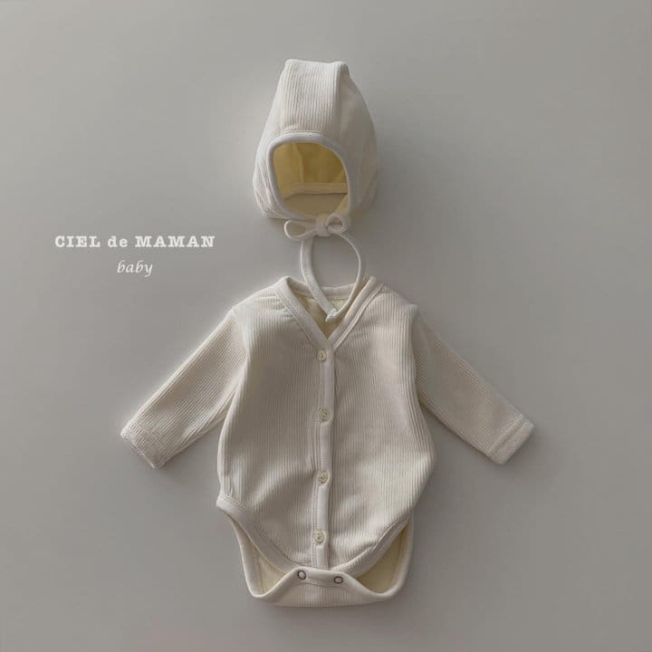 CIEL DE MAMAN - Korean Children Fashion - #Kfashion4kids - Minky Rib Bodysuit - 3