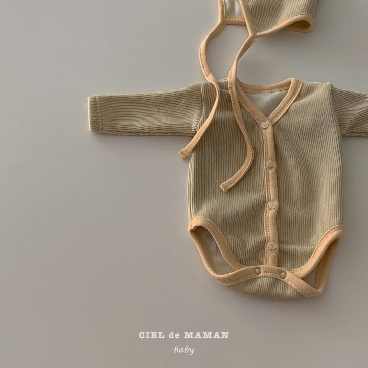 CIEL DE MAMAN - Korean Children Fashion - #Kfashion4kids - Minky Rib Bodysuit - 4