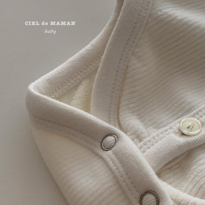 CIEL DE MAMAN - Korean Children Fashion - #Kfashion4kids - Minky Rib Bodysuit - 6
