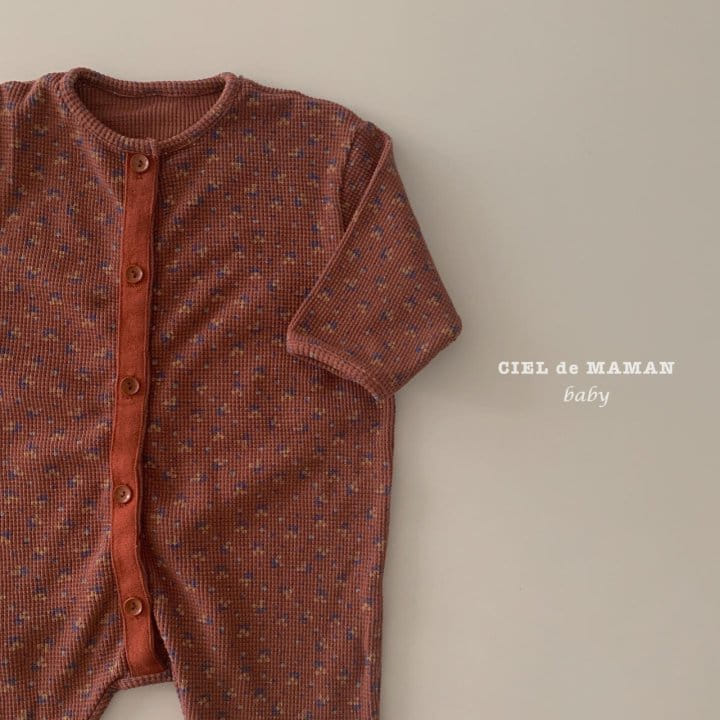CIEL DE MAMAN - Korean Children Fashion - #Kfashion4kids - Flower All in One Bodysuit  - 10
