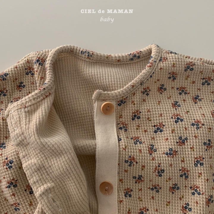 CIEL DE MAMAN - Korean Children Fashion - #Kfashion4kids - Flower All in One Bodysuit  - 6