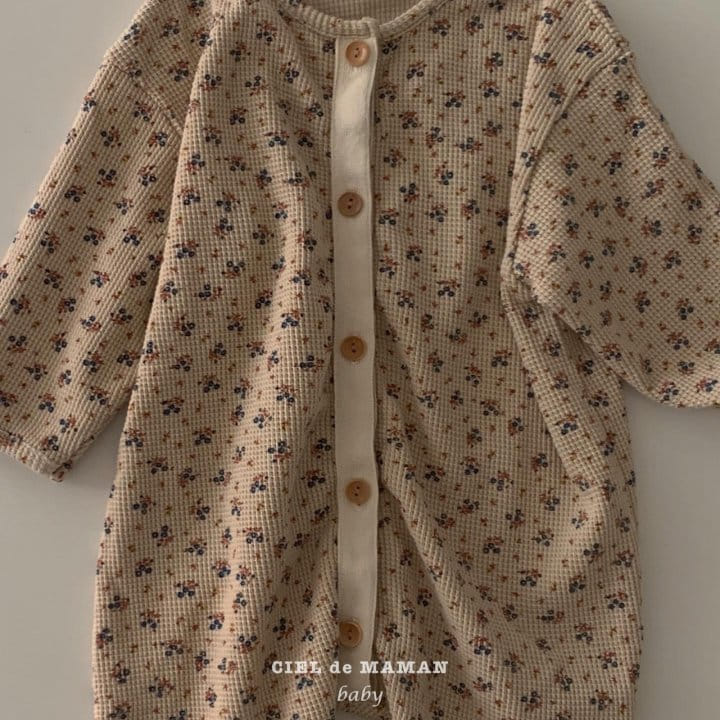 CIEL DE MAMAN - Korean Children Fashion - #Kfashion4kids - Flower All in One Bodysuit  - 8