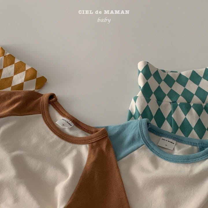 CIEL DE MAMAN - Korean Children Fashion - #Kfashion4kids - Dia Bottom Raglan Top Bottom Set - 5