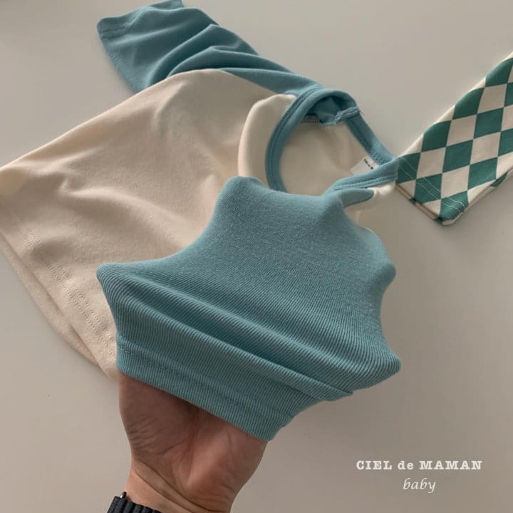 CIEL DE MAMAN - Korean Children Fashion - #Kfashion4kids - Dia Bottom Raglan Top Bottom Set - 6