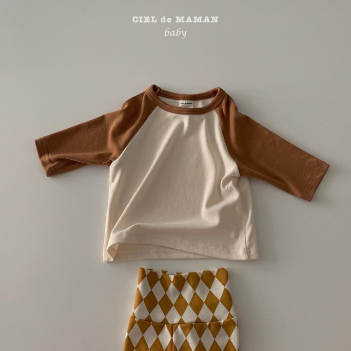 CIEL DE MAMAN - Korean Children Fashion - #Kfashion4kids - Dia Bottom Raglan Top Bottom Set - 7