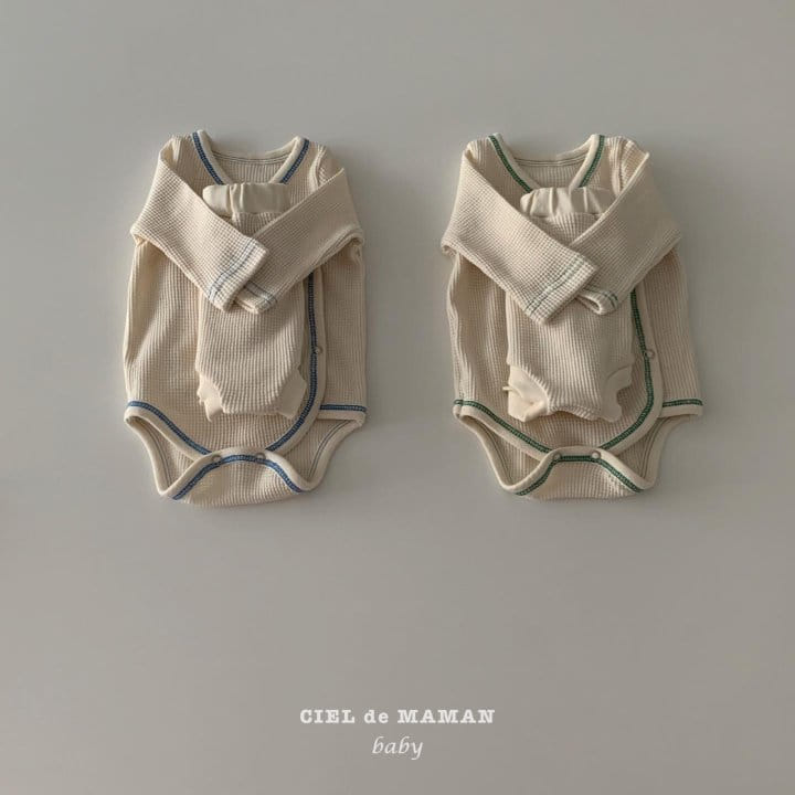 CIEL DE MAMAN - Korean Children Fashion - #Kfashion4kids - Croiffle Bodysuit Bloomer Set