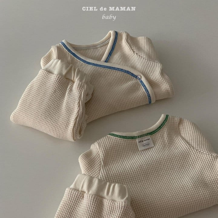 CIEL DE MAMAN - Korean Children Fashion - #Kfashion4kids - Croiffle Bodysuit Bloomer Set - 2