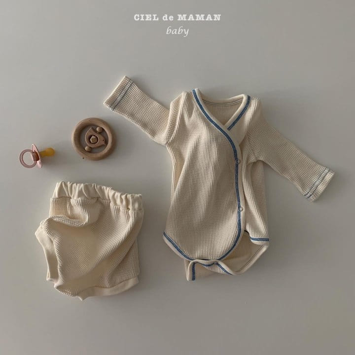CIEL DE MAMAN - Korean Children Fashion - #Kfashion4kids - Croiffle Bodysuit Bloomer Set - 7