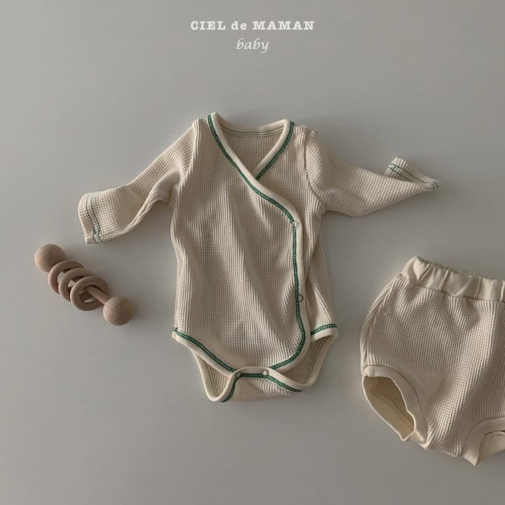 CIEL DE MAMAN - Korean Children Fashion - #Kfashion4kids - Croiffle Bodysuit Bloomer Set - 8