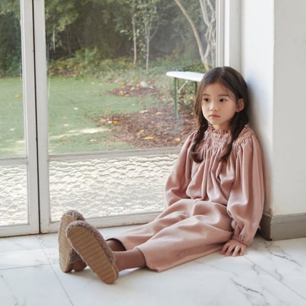CIEL DE MAMAN - Korean Children Fashion - #Kfashion4kids - W Smocked Top Bottom Set - 3