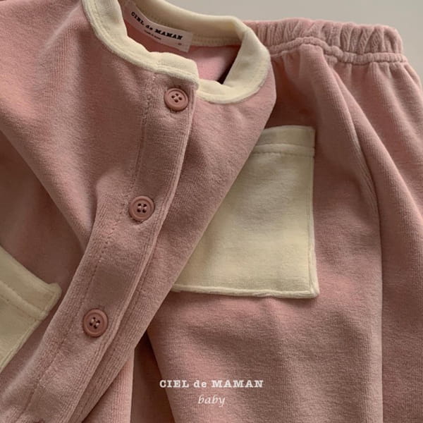 CIEL DE MAMAN - Korean Children Fashion - #Kfashion4kids - Veloure Top Bottom Set - 7