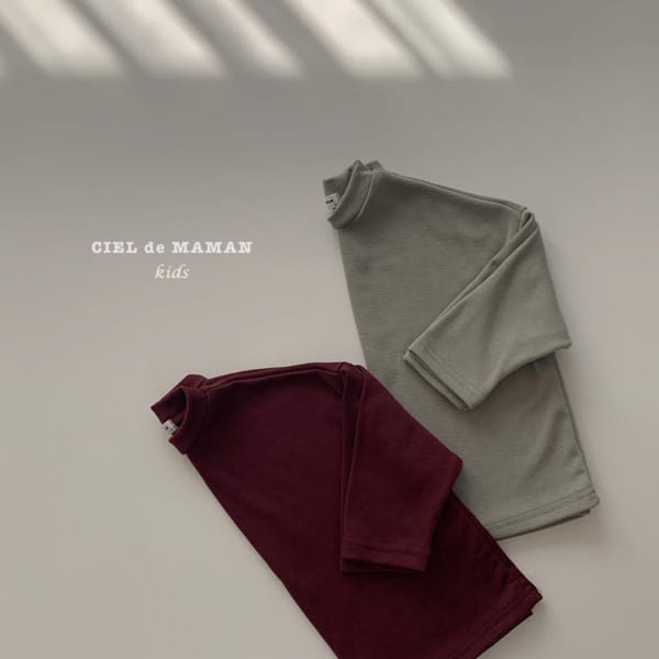 CIEL DE MAMAN - Korean Children Fashion - #Kfashion4kids - W 1+1 Half Turtleneck Tee