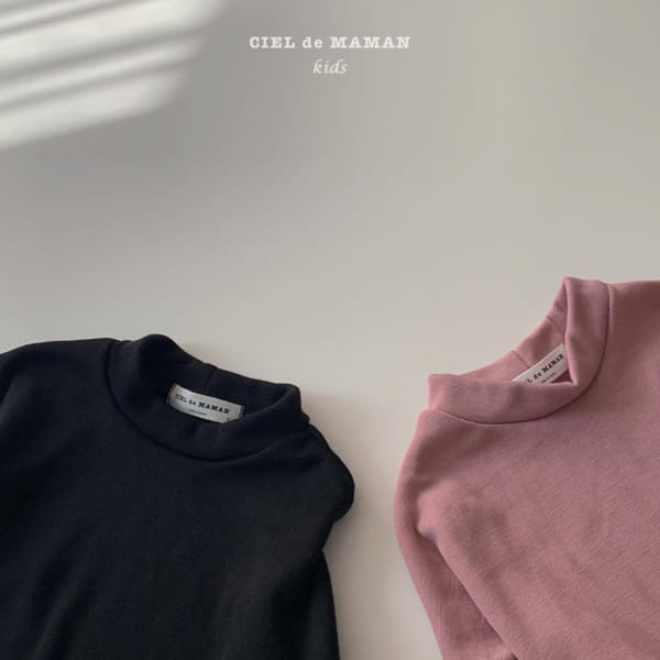 CIEL DE MAMAN - Korean Children Fashion - #Kfashion4kids - W 1+1 Half Turtleneck Tee - 3