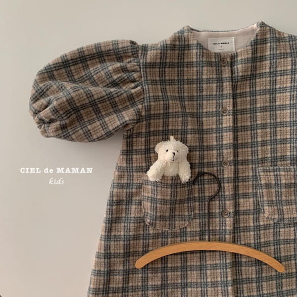 CIEL DE MAMAN - Korean Children Fashion - #Kfashion4kids - No Collar Puff Coat - 6