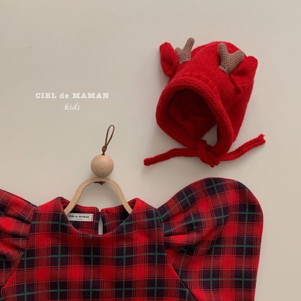 CIEL DE MAMAN - Korean Children Fashion - #Kfashion4kids - Check Puff One-piece - 5