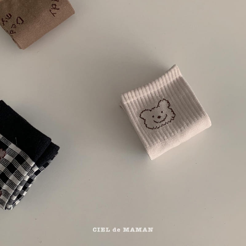 CIEL DE MAMAN - Korean Children Fashion - #Kfashion4kids - Bear Rabbit Socks [set of 3] - 10
