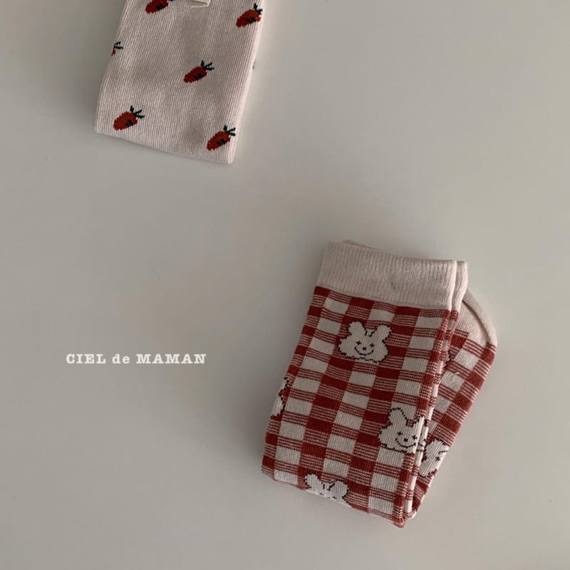 CIEL DE MAMAN - Korean Children Fashion - #Kfashion4kids - Bear Rabbit Socks [set of 3] - 5
