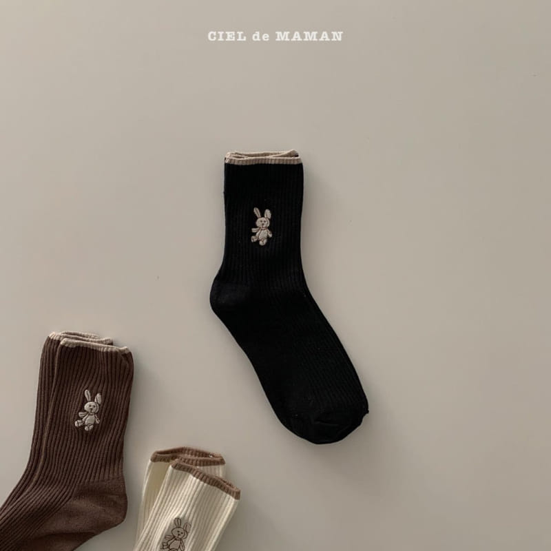 CIEL DE MAMAN - Korean Children Fashion - #Kfashion4kids - Adult Socks [set of 3] - 10