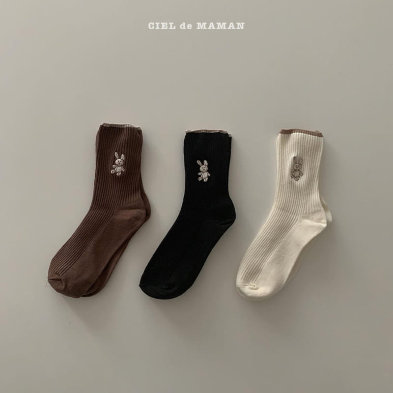 CIEL DE MAMAN - Korean Children Fashion - #Kfashion4kids - Adult Socks [set of 3] - 12