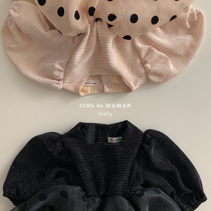 CIEL DE MAMAN - Korean Children Fashion - #Kfashion4kids - Dot Sha One-piece - 12
