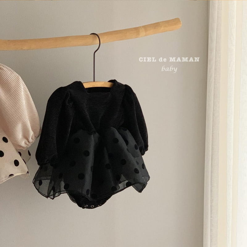 CIEL DE MAMAN - Korean Children Fashion - #Kfashion4kids - Dot Sha One-piece - 2