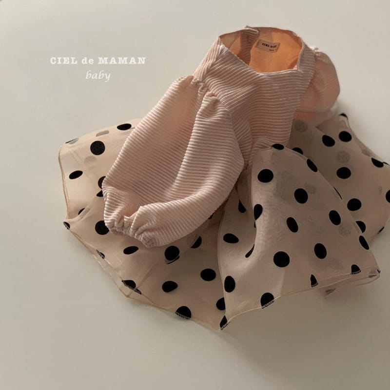 CIEL DE MAMAN - Korean Children Fashion - #Kfashion4kids - Dot Sha One-piece - 3