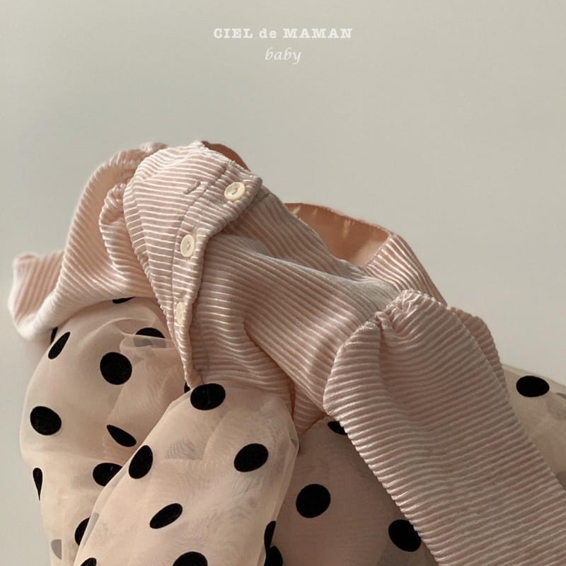 CIEL DE MAMAN - Korean Children Fashion - #Kfashion4kids - Dot Sha One-piece - 4