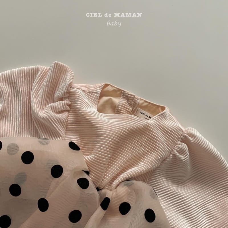 CIEL DE MAMAN - Korean Children Fashion - #Kfashion4kids - Dot Sha One-piece - 5