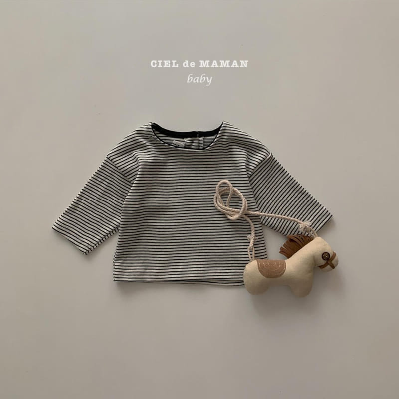 CIEL DE MAMAN - Korean Children Fashion - #Kfashion4kids - Bebe Stripes Tee - 2