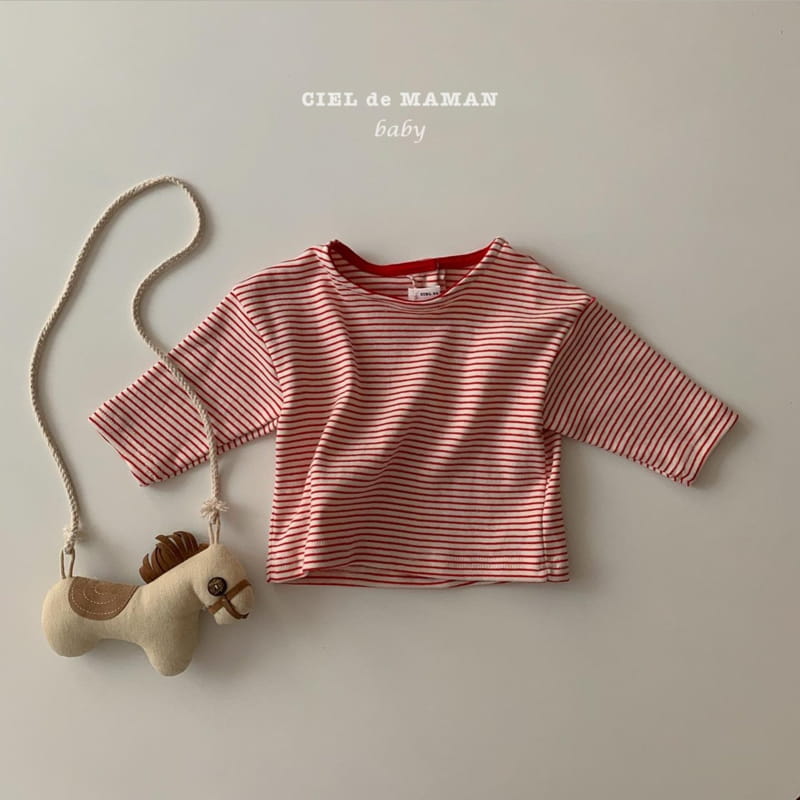 CIEL DE MAMAN - Korean Children Fashion - #Kfashion4kids - Bebe Stripes Tee - 5