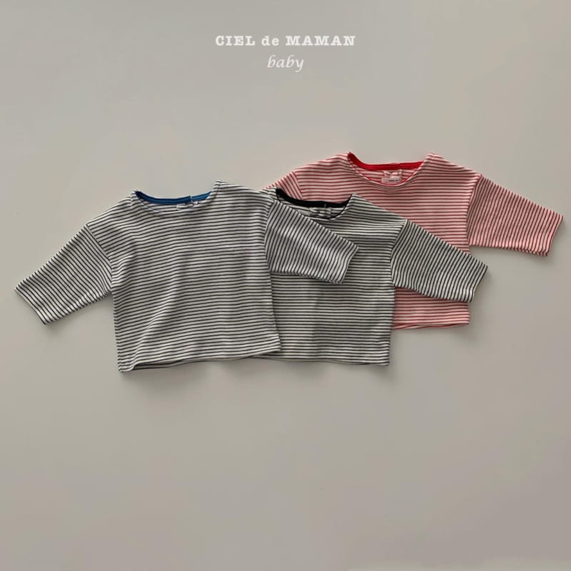 CIEL DE MAMAN - Korean Children Fashion - #Kfashion4kids - Bebe Stripes Tee - 8