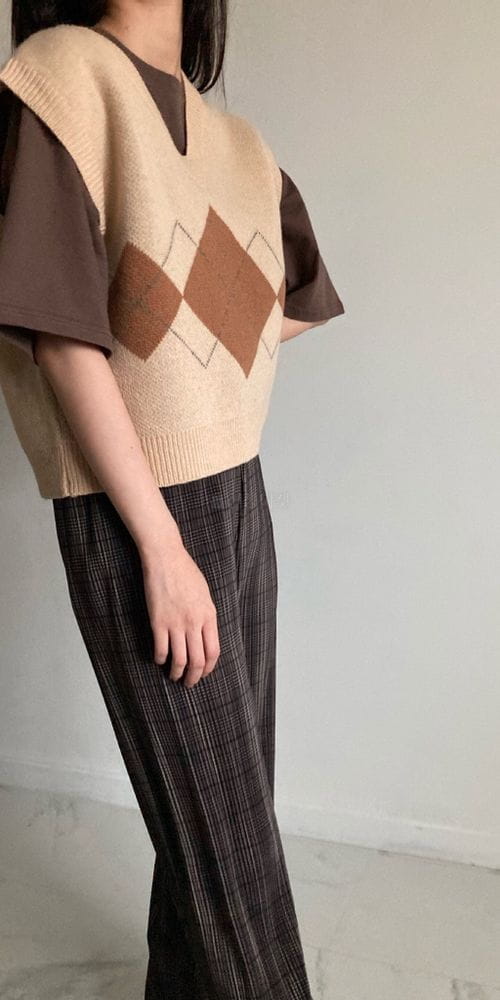 COCOJNISSI - Korean Children Fashion - #Kfashion4kids - Argyle Knit Vest - 4