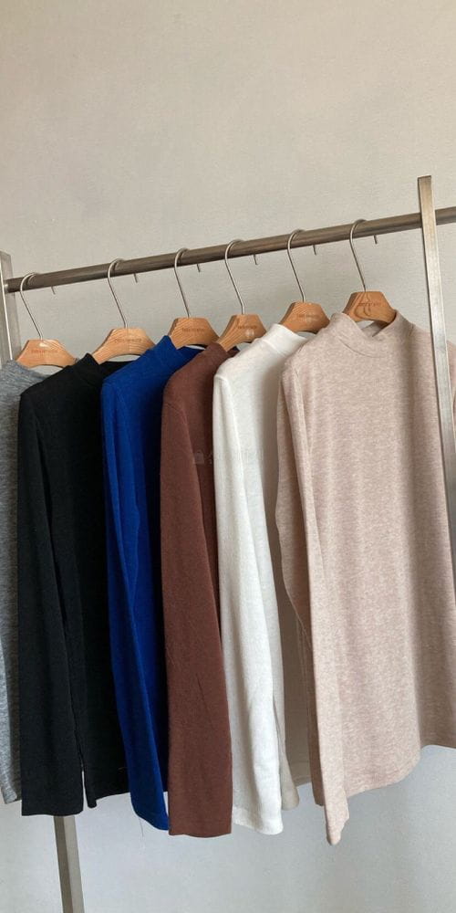 COCOJNISSI - Korean Children Fashion - #Kfashion4kids - Emma Half Turtleneck Tee