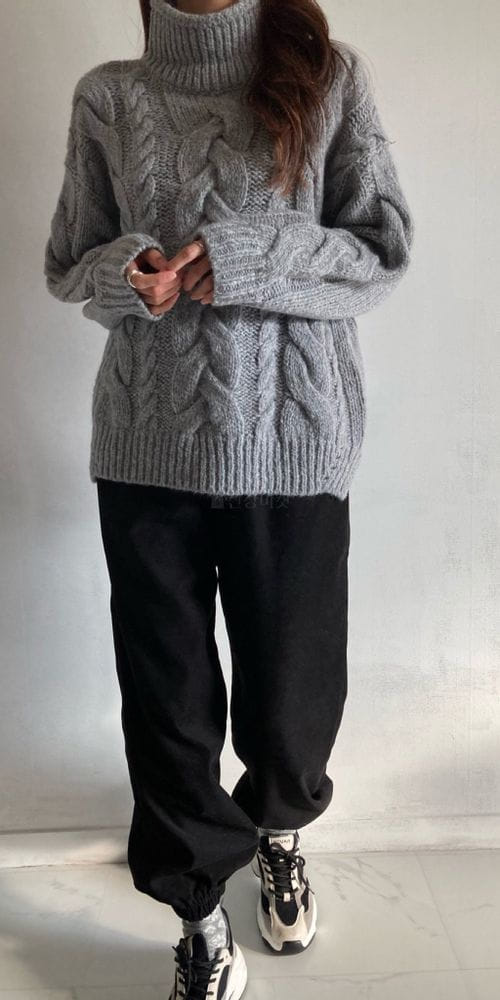 COCOJNISSI - Korean Children Fashion - #Kfashion4kids - Tamna Alpaca Turtleneck Tee - 2